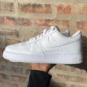 White Nike Air Force Ones